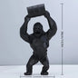 Escultura de mono de Animal creativo, estatua de resina de simulación, adornos coleccionables de arte, estatuilla, decoración de