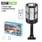 500 m² (5,382 sq ft) Solar Motion Sensor Wall Light — Outdoor Waterproof LED Solar Lamp with Remote for Garden, Patio, Driveway