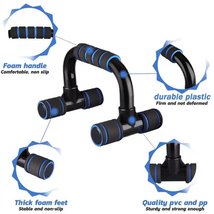 Push-Up Bars Foam Grip Pushup Handles – Pushup Stands for Home Workout & Strength Training