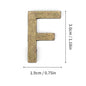 Metal Self Adhesive House Number English Alphabet Letters for Apartment Room Door Plate Table Mailbox Number Stickers 3*2cm
