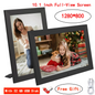 10.1-Inch (25.7 cm) Digital Photo Frame 1280x800 IPS HD — Remote Control, Video & Music, Clock Calendar