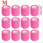 10/12-Pack Colorful Self-Adhesive Elastic Cohesive Bandage Wrap 5 cm x 4.8 m (1.96 in x 189 in) for Knee, Finger, Ankle, Palm & Pet Care