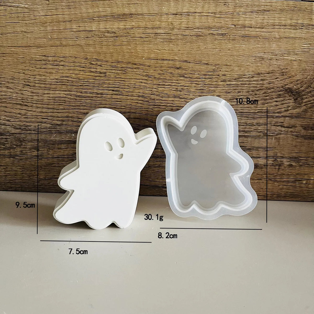 Halloween Silicone DIY Mold – Skeleton, Bat, Jack-O’-Lantern, Ghost & Mask Shapes for Resin, Plaster, Aromatherapy & Clay Crafts – 8 Designs