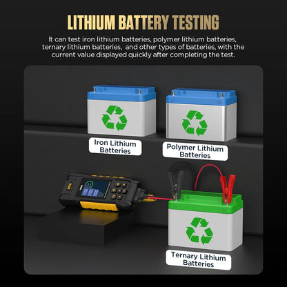 AUTOOL BT960 6V-72V Battery Tester with Thermal Printer