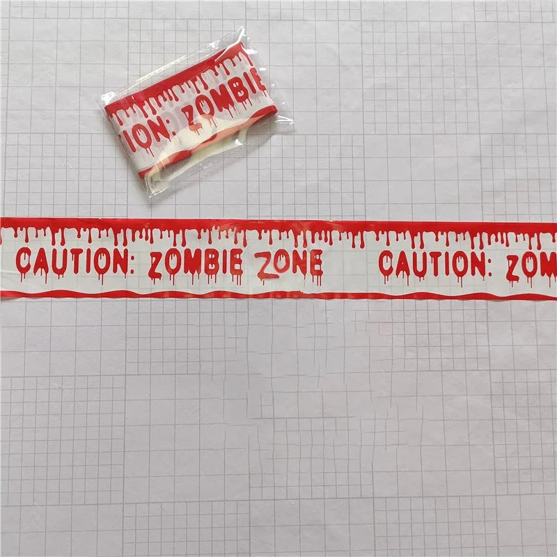 Halloween Caution Tape Warning Decoration