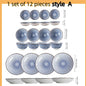 Japanese-Style Blue & White Hand-Painted 4.5-Inch (11.5 cm) Ceramic Rice Bowl Retro Tableware