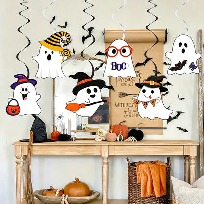 Boo Ghost Paper Hanging Swirls - 1 Set