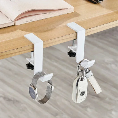 Adjustable Desk Edge Hook - Punch-Free Headset & Backpack Hanger for Gaming Desk and Home Office