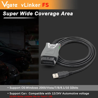 ELM327 OBD2 Diagnostic Interface for Ford & Mazda FORScan HS/MS-CAN OBD-II Car Scanner