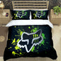 Cartoon Fox 3-Piece Microfiber Duvet Cover Set for Kids & Teens — Twin/Full/Queen/King Options