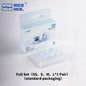 Liquid Silicone Ear Tips - Noise-Isolating Reusable Earbud Eartips, Soft Skin-Friendly Ear Caps (SS/S/M/L) Universal Fit