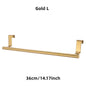 Over-Door Stainless Steel Towel Rack – Hanging Towel Bar for Bathroom & Kitchen Cabinets, 23.5 x 6.2 cm (9.25 x 2.44 in) or 36 x 6.2 cm (14.17 x 2.44 in), 1/2-Pack