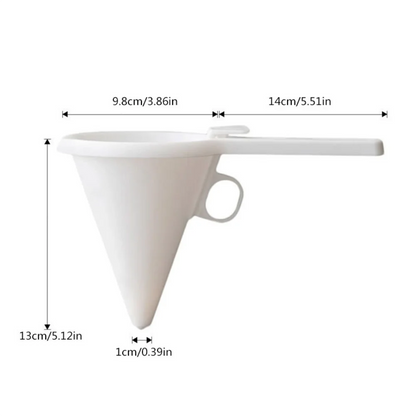 Adjustable Baking Funnel Tool – Handheld Pastry & Batter Dispenser, 9.8 cm (3.9 in) Opening