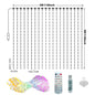 400 LED Smart Curtain Fairy Lights 2 x 2 m (6.6 x 6.6 ft) RGBIC App & Remote Control with Music Mode Window Holiday LED Decor