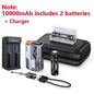 Detachable Power Bank 10,000–50,000mAh | 22.5W Fast Charge Replaceable Battery Pack with Built-In Cable