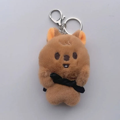 Plush Pilot Doll Magnetic Keychain - Backpack Charm & Kids Toy