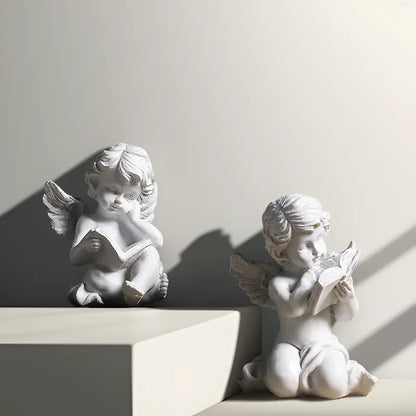 Angel Statue: Hand-cast with durable resin material. We are angel statues, pray for your interior.