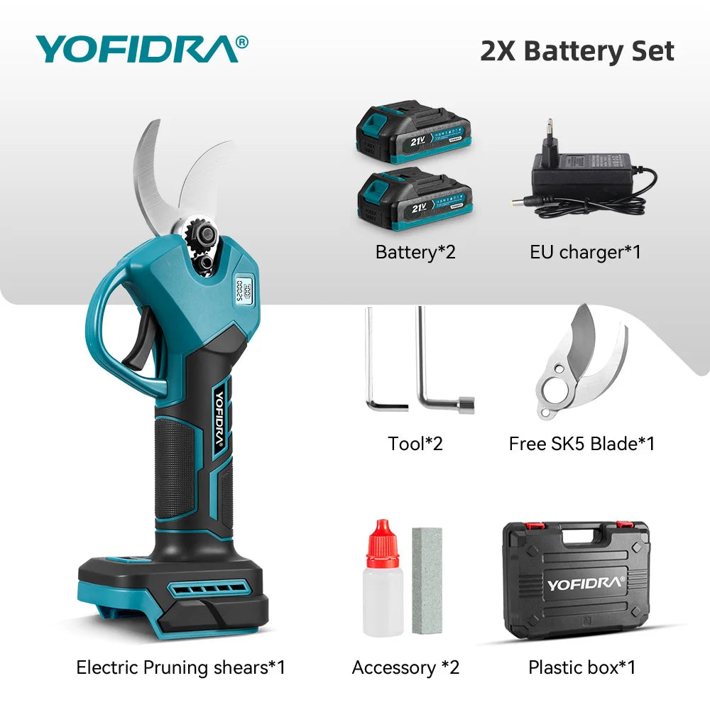 YOFIDRA 18V Cordless Brushless Pruning Shears