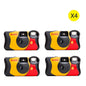 35mm Waterproof Disposable Film Camera with Flash — 27/39 Exposures Single-Use Point-and-Shoot