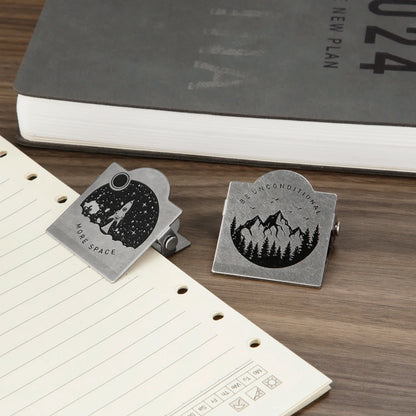 1PCS Retro Metal Binder Clips Foldback Notes Letter File Paper Clip Binding Securing Clips Office School Stationery 40mm