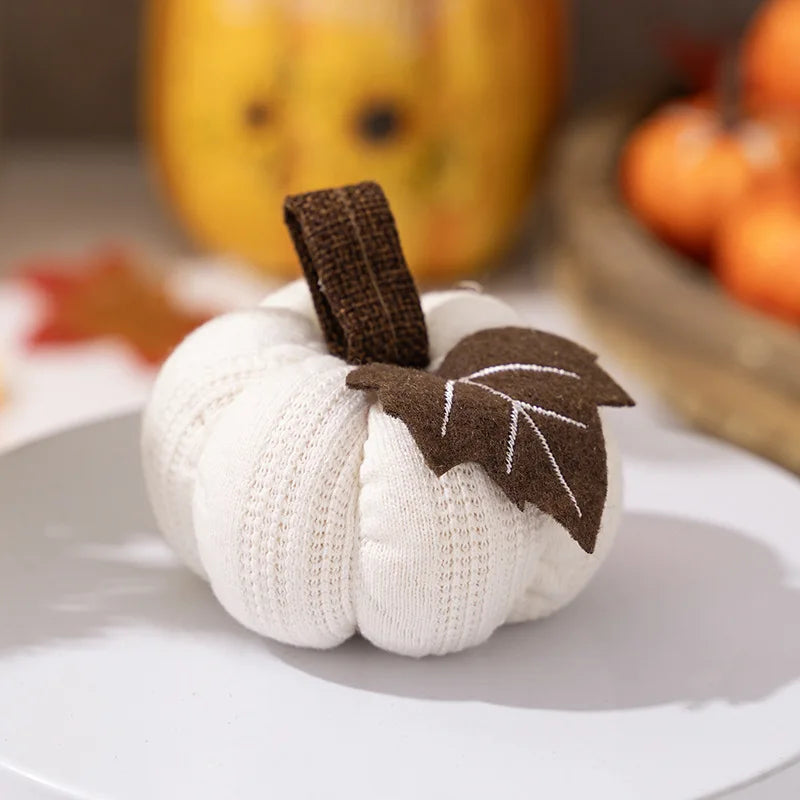  Artificial Pumpkin Halloween Decoration Mini Fake Simulated Pumpkin Autumn Harvest Party Decor Thanksgiving Kid Gift Props