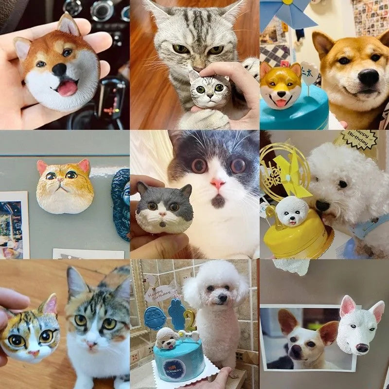 Personalized 3D Pet Portrait Keychain & Ornament