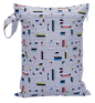 Waterproof Wet Bag 30 x 40 cm (11.8 x 15.7 in) Reusable Washable Diaper & Swim Pouch for Travel