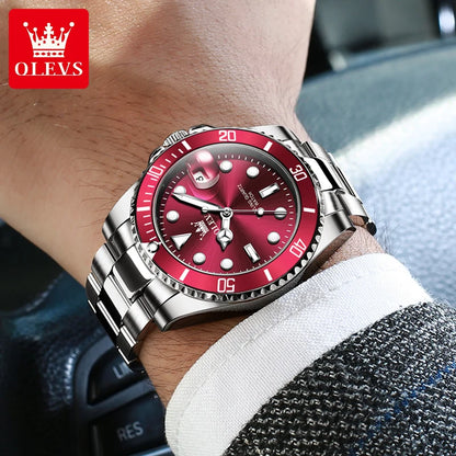 OLEVS 5885 Men’s Quartz Watch with Stainless Steel Bracelet