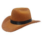 Adjustable Pet Cowboy Hat for Small Dogs & Cats – Funny Western Headwear, Summer Costume Accessory (5.3×4.3×2.4 in / 13.5×11×6 cm)