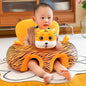 Plush Baby Seat Cover 55 x 55 x 40 cm (21.7 x 21.7 x 15.7 in) Cartoon Toddler Learn-to-Sit Support Chair Cover (No Filling)