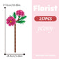 Building block bouquet simulation of flowers female gift assembly,small particle building block children's assembly toy