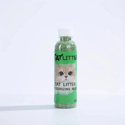 Cat Litter Deodorizer Beads Bottle - Odor Eliminator & Litter Box Freshener