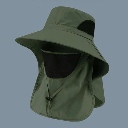 UV Protection Sun Hat with Neck Flap – Outdoor Fishing, Hiking & Camping Cap for Men & Women, Bucket Hat Visor, 6 Colors