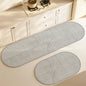 VIKAMA1/2PCS Japanese Simple Wind Diatom Mud Mat Absorbent Quick Drying Long Kitchen Mat Toilet Bathroom Non-Slip Foot Mat