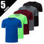 Men's Gradient Quick-Dry Sports T-Shirt Short Sleeve - Running & Fitness Casual Tee