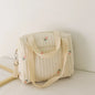 Embroidered Bear Baby Diaper Bag – Portable Maternity Shoulder Bag & Stroller Organizer