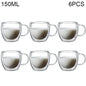 Double Wall Borosilicate Glass Tea Cups 80ml & 150ml, 2–18 Pc Clear Kung Fu Coffee & Milk Mugs