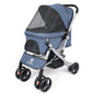 Foldable Pet Stroller for Cats and Dogs, Detachable Shock-Absorbing Travel Carrier, Easy Assembly, Dirt-Resistant