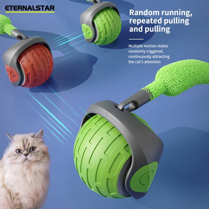 Interactive Automatic Rolling Ball Cat Toy — Battery-Powered Self-Playing Teaser for Kittens & Cats