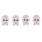 Skull Valve Stem Caps 4-Pack ABS Chrome Tire Valve Covers for Cars Motorcycles Bikes