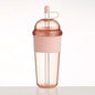 Insulated Flip Straw Bottle — 430ml (14oz) & 630ml (21oz) Leak‑Proof Travel Water Bottle for Coffee, Sports & Work