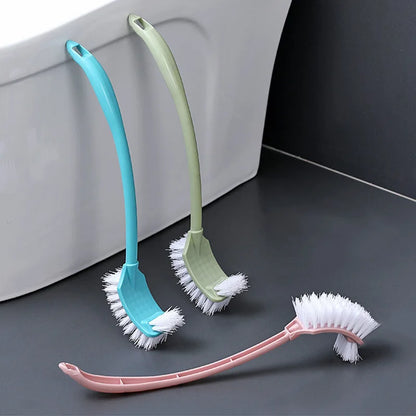 Multi-Function Double-Head Toilet Brush – Soft Hair Long Handle Cleaner