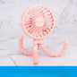 USB Rechargeable Folding Handheld Fan - Portable Silent Mini Fan for Stroller, Desk & Neck