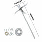 Fruit and Vegetable Crusher 4/6-Blade Drill Attachment Electric Chopper Blade for Poultry Feed and Grass