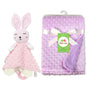 Personalized Newborn Baby Blanket with Name & Custom Stroller Gift Set