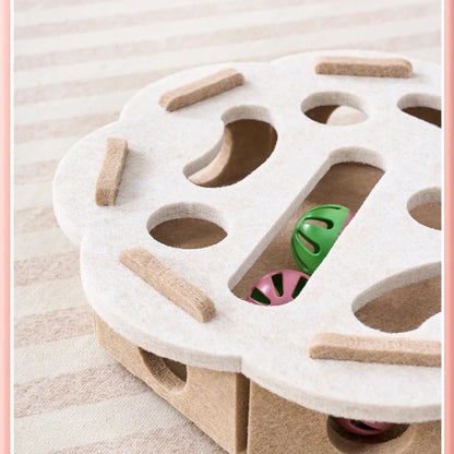 Indoor Sisal Cat Scratching Post — Interactive Kitten Toy & Playhouse for Exercise