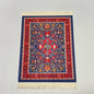 Woven Persian Flower Mouse Pad 9.1 x 7.1 in (23 x 18 cm) Non-Slip Rubber Desk Mat with Fringe — Retro Style