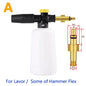 750 ml (25 fl oz) Snow Foam Lance Foam Cannon with Adjustable Sprayer Nozzle for Pressure Washers — Universal Fit