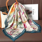 Luxury Satin Silk Square Scarf – Shawl, Hijab & Fashion Wrap 2023