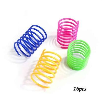 Colorful Cat Spring Toys – Durable Coil Play for Kittens